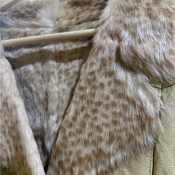 Leather Rabbit Fur Jacket - Picture 2 of 6